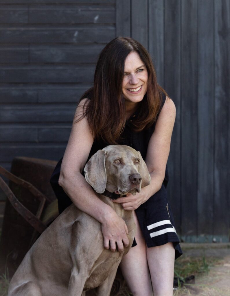 Jane Frankland with her dog Luna